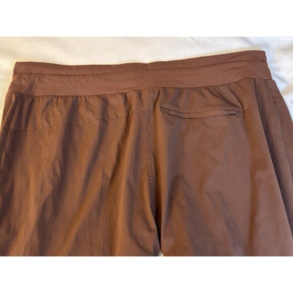 ATHLETA Trekkie Mid Rise Legacy Joggers Women 24 Cognac Brown Hiking Athleisure - Picture 4 of 15